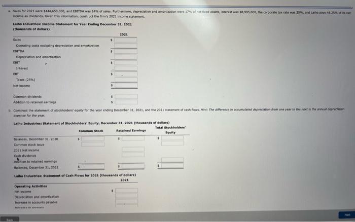 thank you. E MINDTAP - Financial Statements, Cash Flow, and Taxes Excel