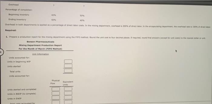 me to go to his site (Appendix 6A) First-In, First-Out Method Benson