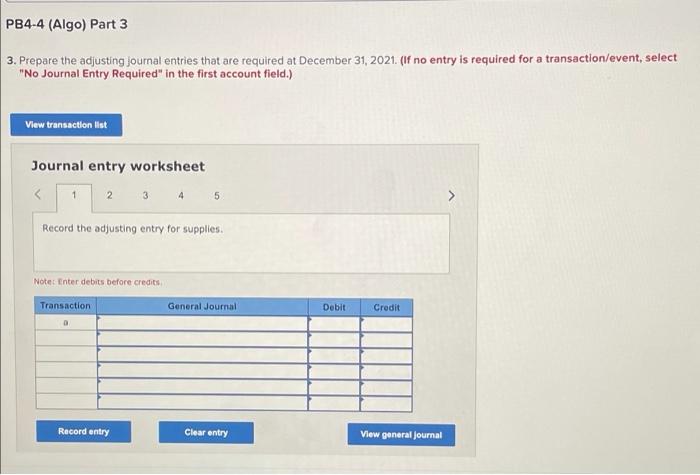 [LO 4-1, LO 4-2, LO 4-3, LO 4-6] The following information applies