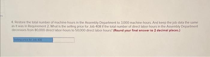 Milling Department in Data area back to $390,000, keeping all of the