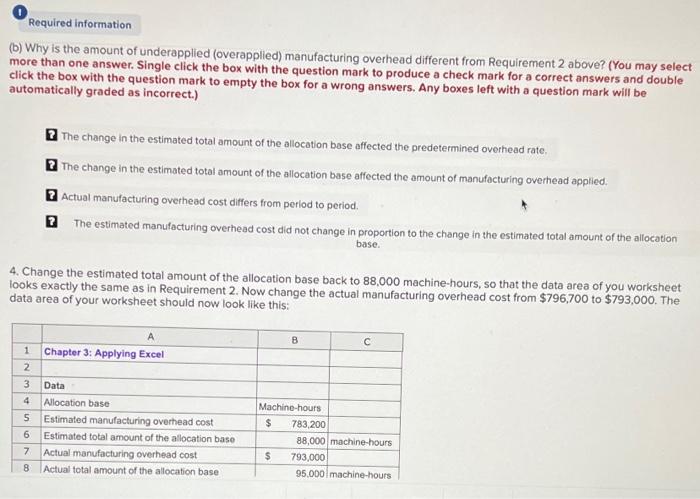 numbers in the data area of your worksheet so that it looks