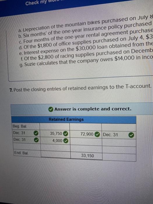 Required information Credit GREAT ADVENTURES, Inc. Post-closing Trial Balance December 31, 2021