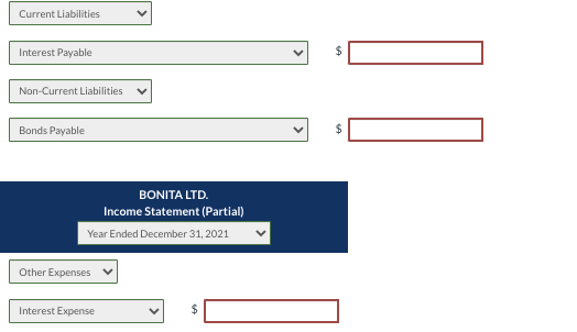 Blossom Company, a public company, purchased Bonita Ltd. bonds with a maturity