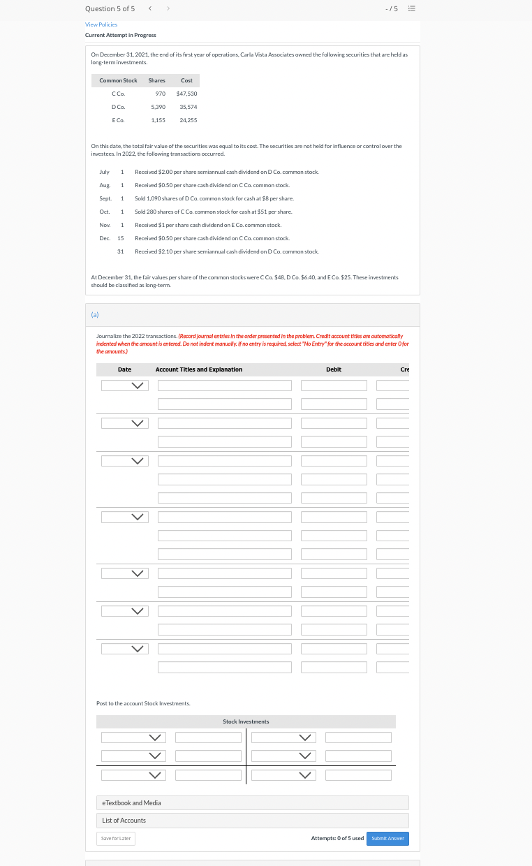 please do this problem i need help. Question 5 of 5