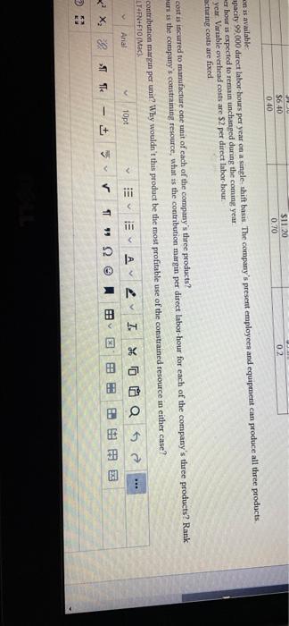 products is increasin an economical sales and production mix for the coming