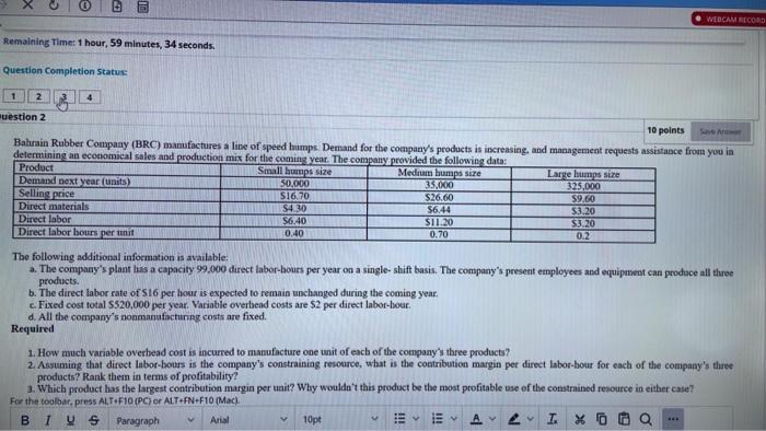 slove it plz 0 3 @ WEBCAM RECORD Remaining Time: 1 hour,