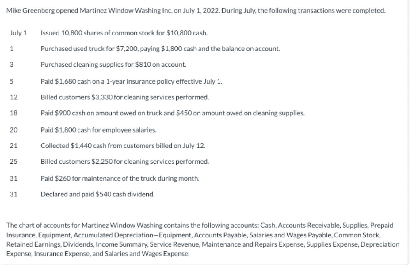 Here is the question and the answer to part 1: Mike Greenberg