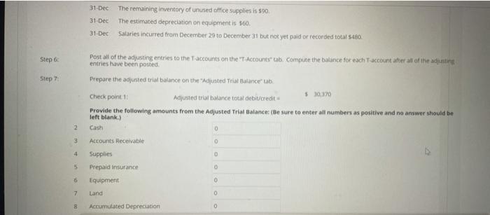 transactions in the General Journal Tab in the excel template file "Accounting