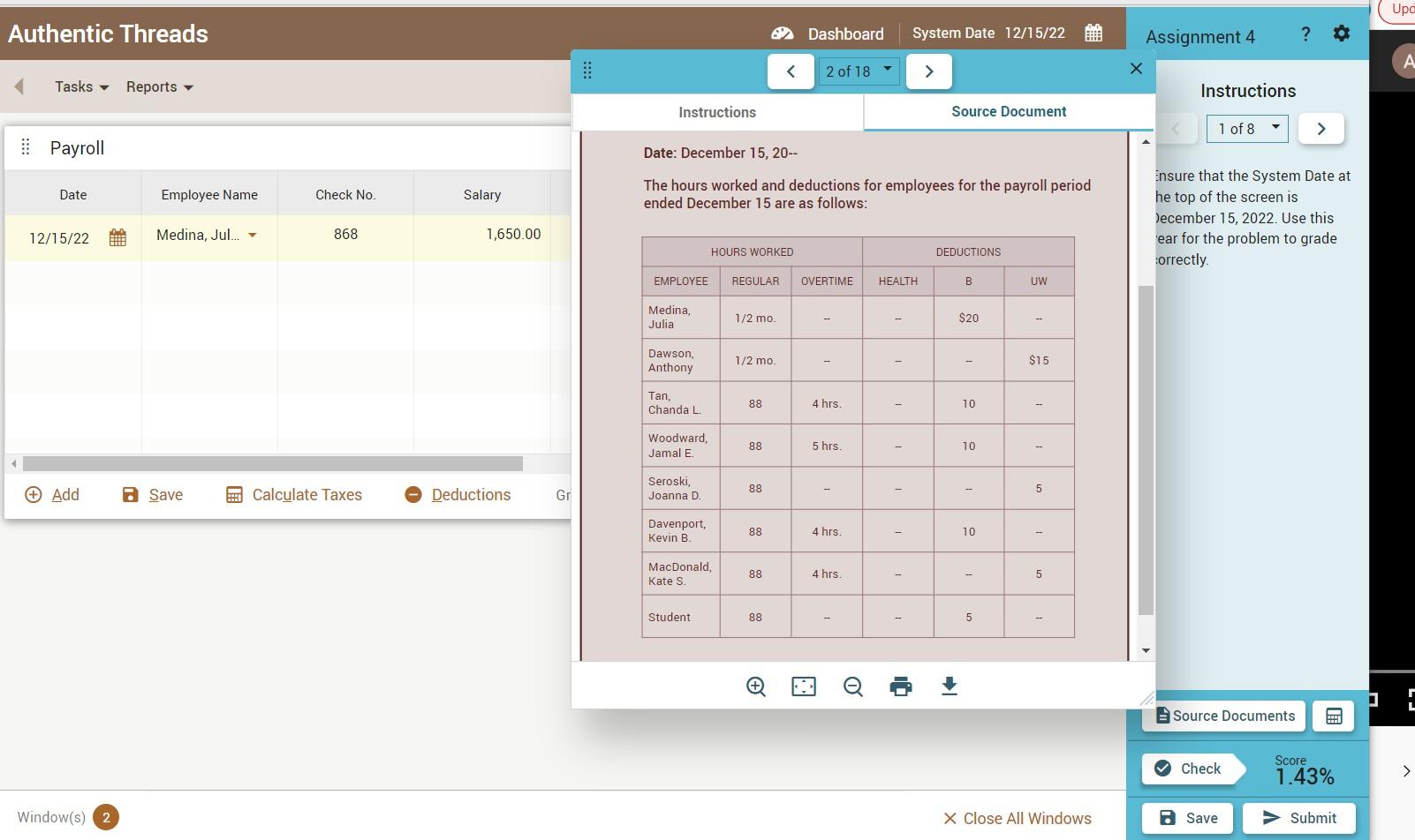 How to register this payroll? Upg Authentic Threads 62 Dashboard System Date