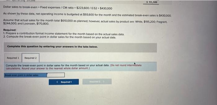 by product and in total for the coming month are shown below: