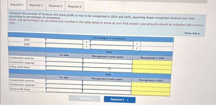 Long-term contract; revenue recognition over time and at a point in time