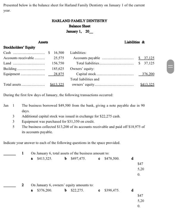 = 1 b The financial statements of a business entity: a Include