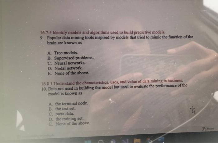 please ans both answer Thanks 16.7.5 Identify models and algorithms used to