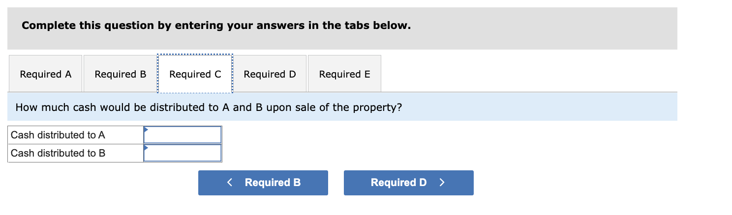 cash. The partnership secures a $2 million (10\% interest only) nonrecourse loan