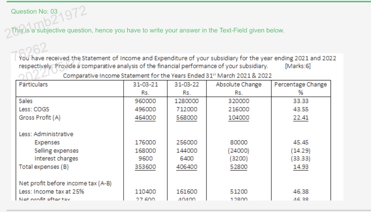 Kindly provide answer in 30 mins ... thanks Question No: 03 2This