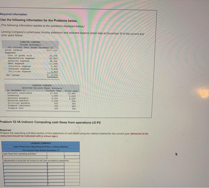 Can someone explain how to do this Required information Use the following