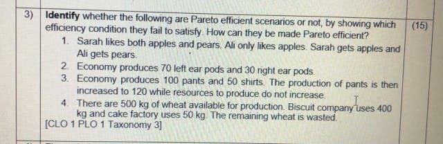 Don't copy from chegg I'll report please need unique answer (15) 3)
