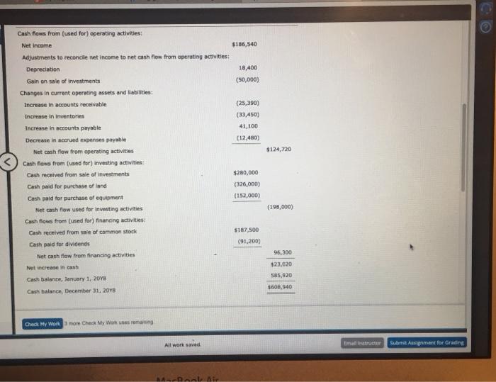 Cash Flows Championship Boxing, Inc. Championship Boxing, Inc. is a small manufacturer