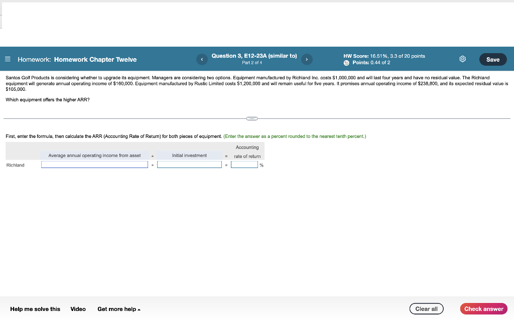 Question 2, E12-21A (similar to) Part 2 of 2 HW Score: 14.29%,