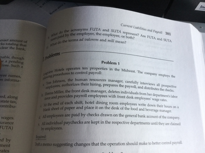  Draft MEMO suggesting changes that the operation should make to better