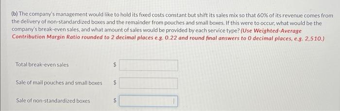 is a rapidly growing delivery service. Last year, 80% of its revenue