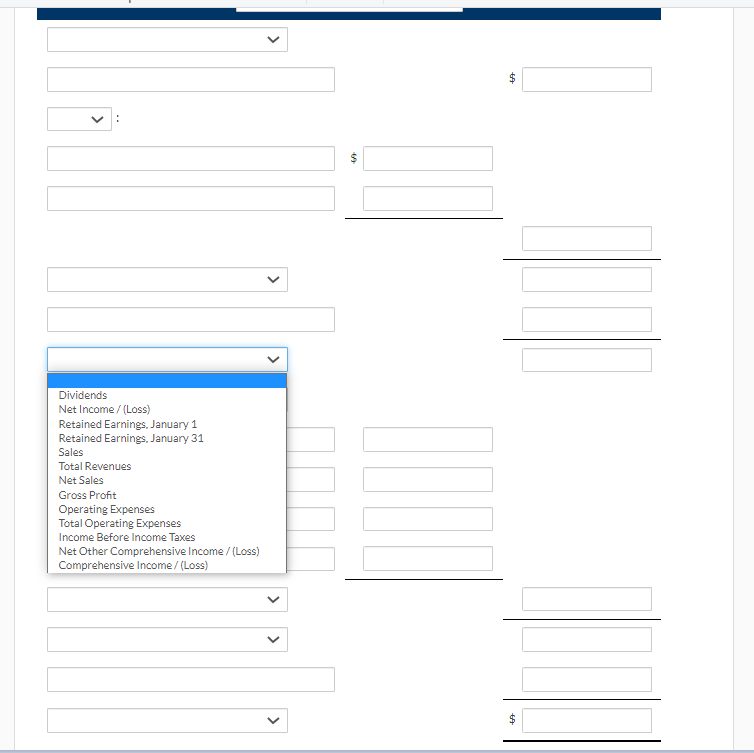 statement using the multiple-step format. Presented below is information for Ivanhoe Co.