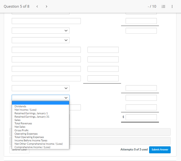 Operating Expenses Total Operating Expenses Income Before Income Taxes Net Other Comprehensive