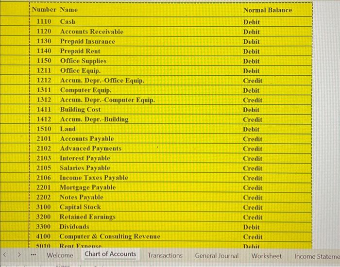  i need a general journal that follows the format shown in