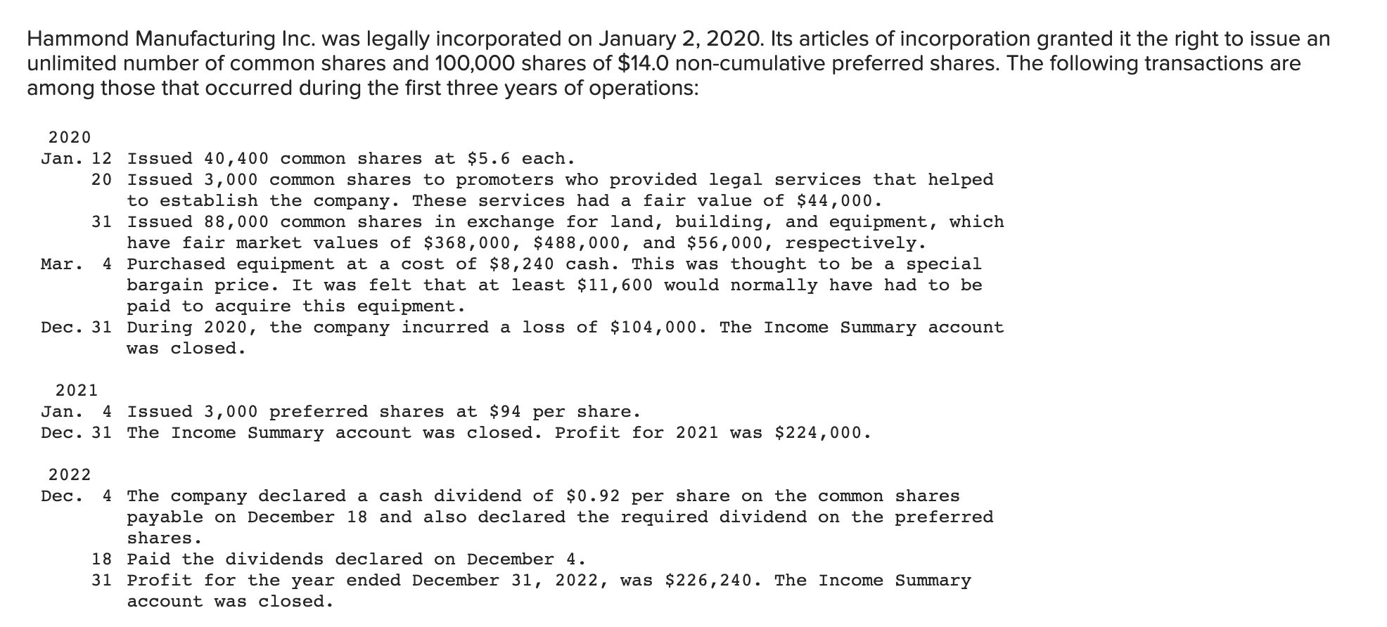 Please help answer question 2 and 3 (+Analysis Component), thanks! Hammond Manufacturing