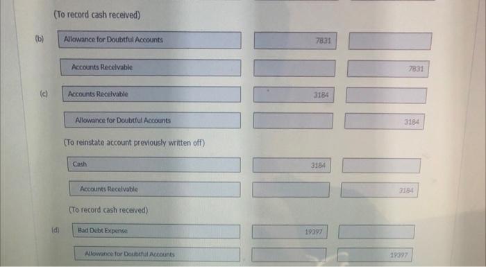 Prepare the entries to record sales and collections during the period. Prepare