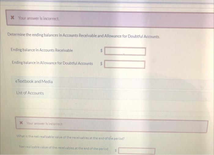 the period. Prepare the entry to record bad debt expense for the