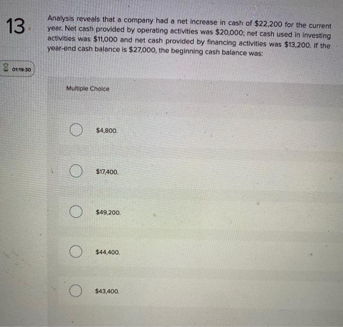 of them. thanks 12 A company's income statement showed the following: net