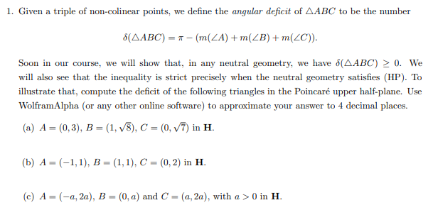  H s a Hyperbolc half-plane geometry HP s the hyperbolc parallel