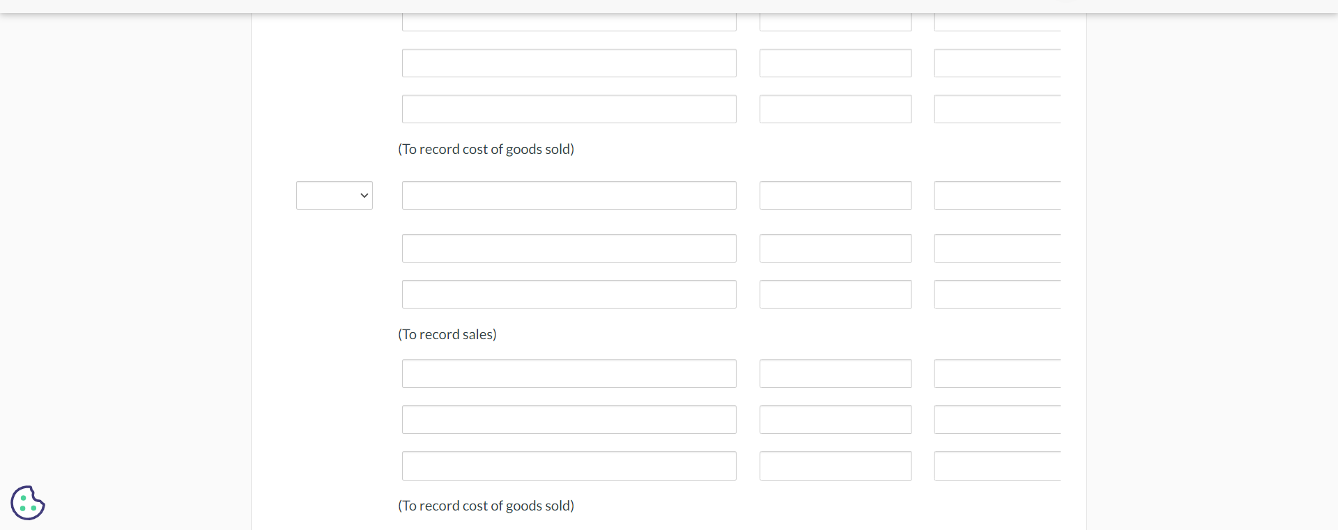 account, terms n/30. The goods had cost H55$764. 4 Andrew Noren returned