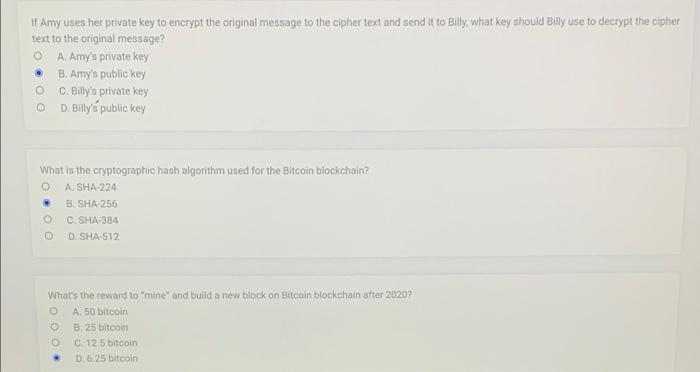  please answer and explain each question, Asap thanks If Amy uses