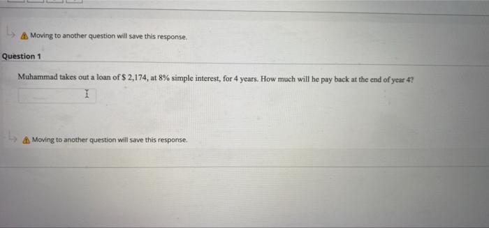 slove Moving to another question will save this response. Question 1 Muhammad