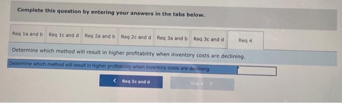 3-a \& b. Using weighted-average cost, calculate ending inventory and cost of