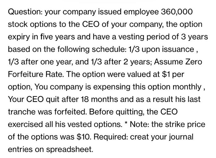  please give me the solution based on the srtike price of