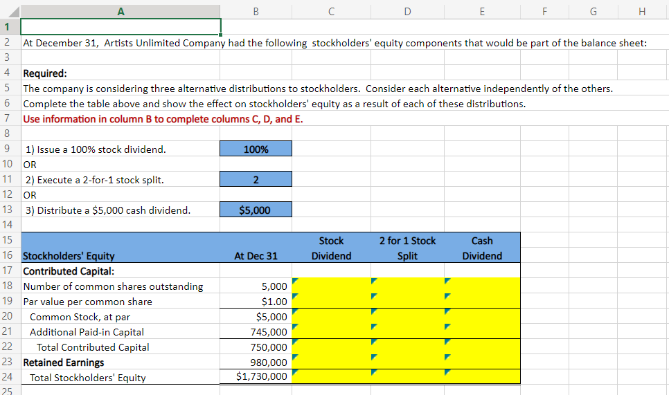 PLEASE USE FORMULA REFERENCES. C D E F G H 1 2