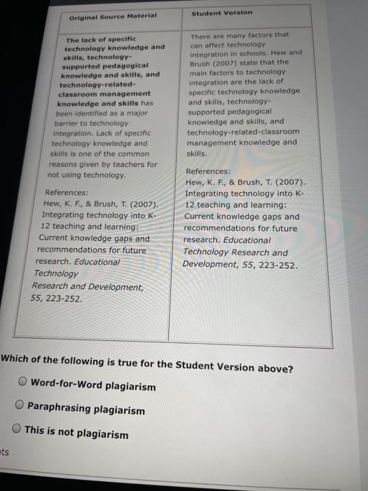  Student Version Original Source Material There are many factors that can