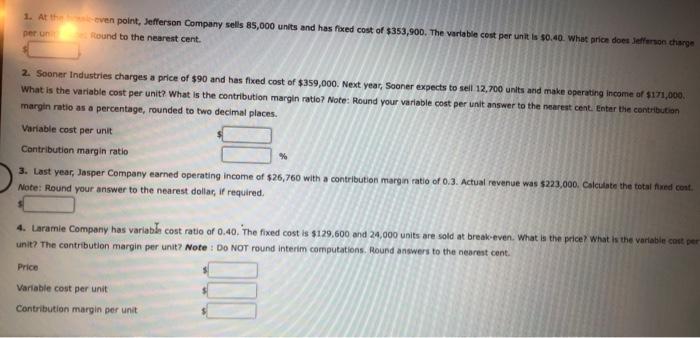 Expense For each of the following independent situations, calculate the amount(s) required.