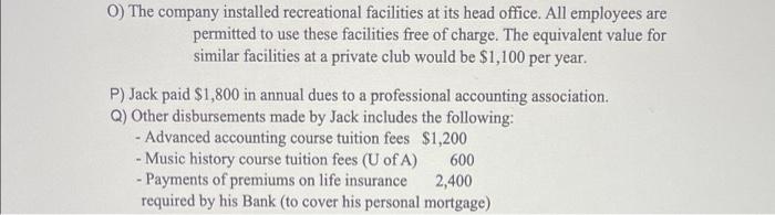 show all work for each section pleasr ACCT 328 Required: Calculate Jack's
