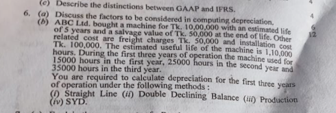 Please show step by step solution (c) Describe the distinetions between GAAP