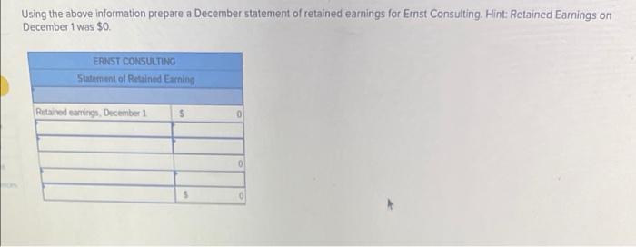 applies to the questions displayed below.) On December 1, Jasmin Ernst organized