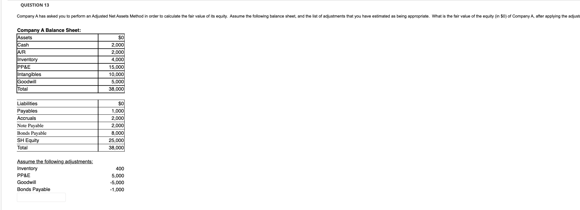 answer all above section. QUESTION 13 Company A has asked you to