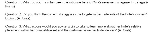 Question I. What do you think has been the rationale behind