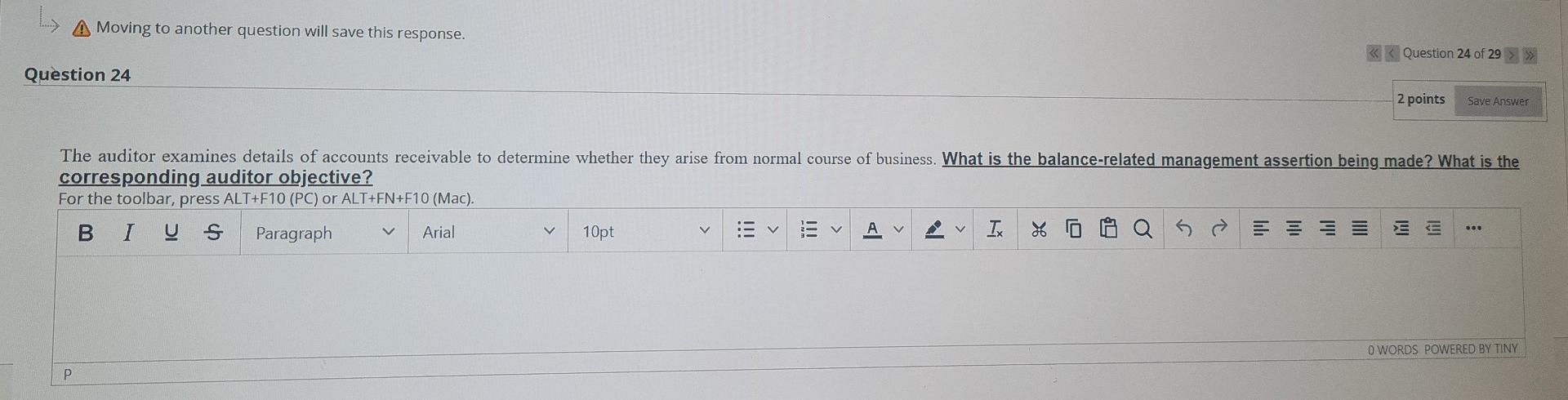  please help Argent A Moving to another question will save this