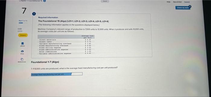 Seppel Bock S Required information The Foundational 15 (Alge) (LO1-1, LO1-2, LO1-3,