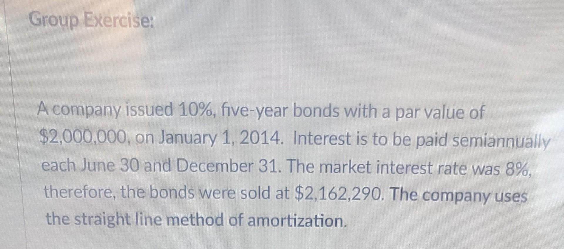need help on the multiple choice questions Group Exercise: A company