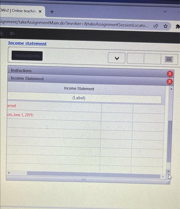 Supplies expense 4,500 Miscellaneous expense 1,800 Required: Prepare an income statement for